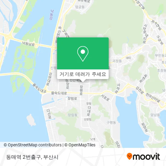 동매역 2번출구 지도