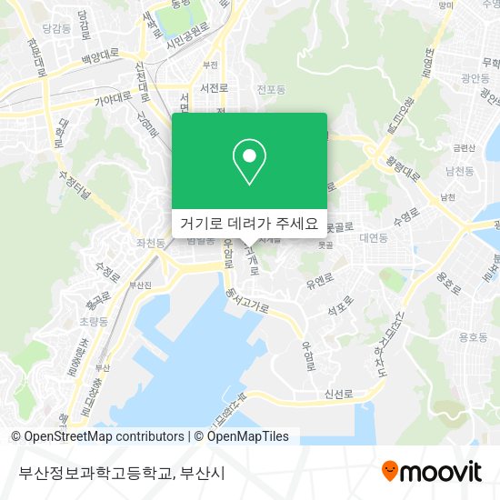 부산정보과학고등학교 지도