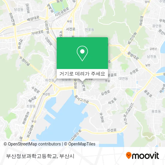 부산정보과학고등학교 지도