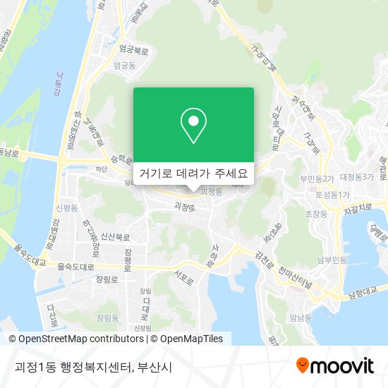 괴정1동 행정복지센터 지도