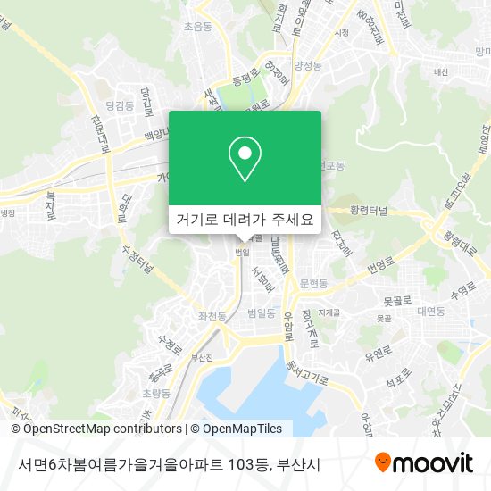 서면6차봄여름가을겨울아파트 103동 지도