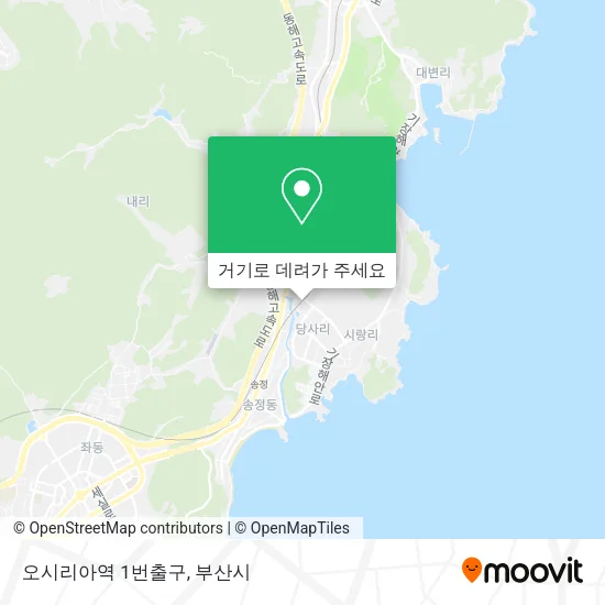 오시리아역 1번출구 지도