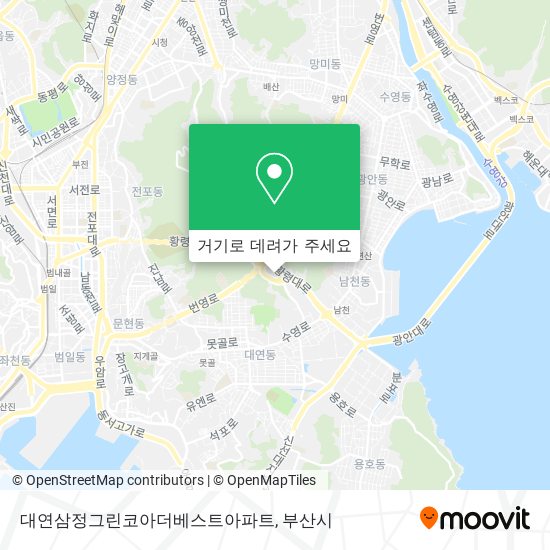 대연삼정그린코아더베스트아파트 지도