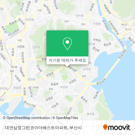 대연삼정그린코아더베스트아파트 지도