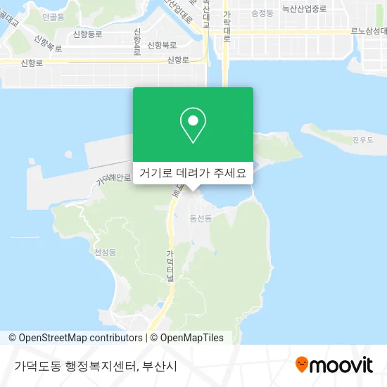 가덕도동 행정복지센터 지도