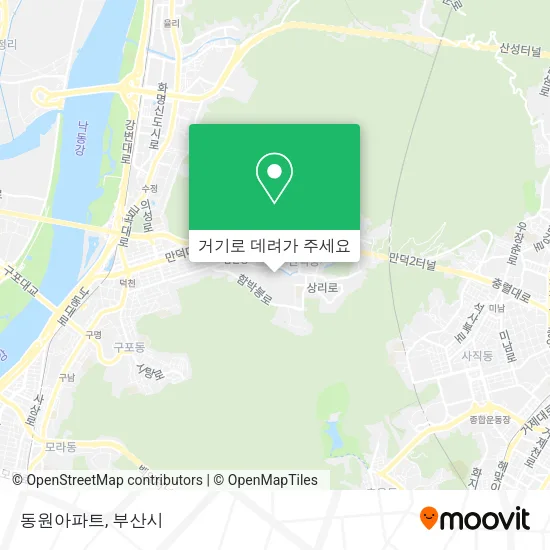 동원아파트 지도