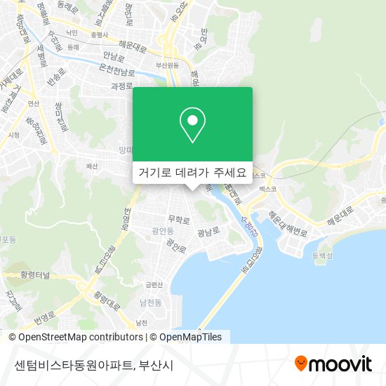 센텀비스타동원아파트 지도