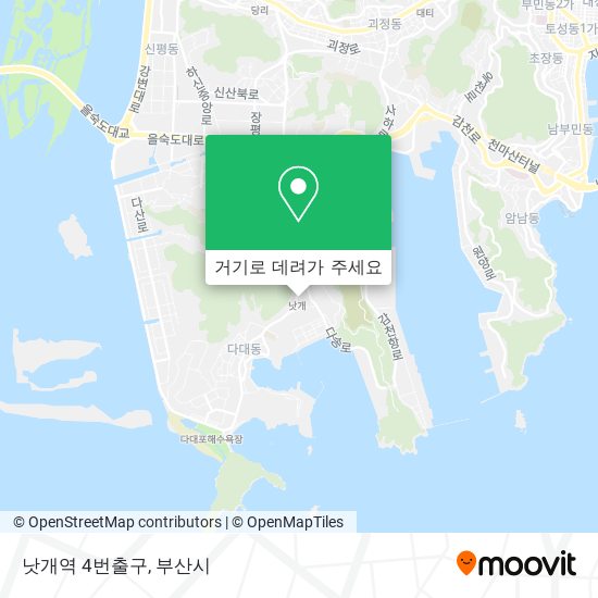 낫개역 4번출구 지도