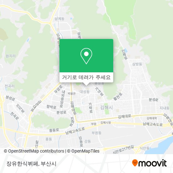 장유한식뷔페 지도