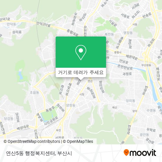 연산5동 행정복지센터 지도