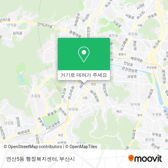 연산5동 행정복지센터 지도