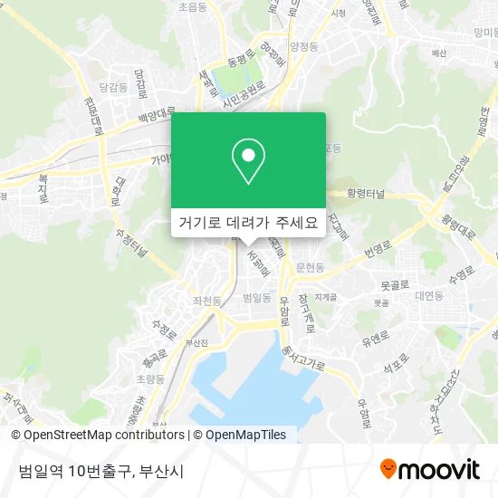 범일역 10번출구 지도