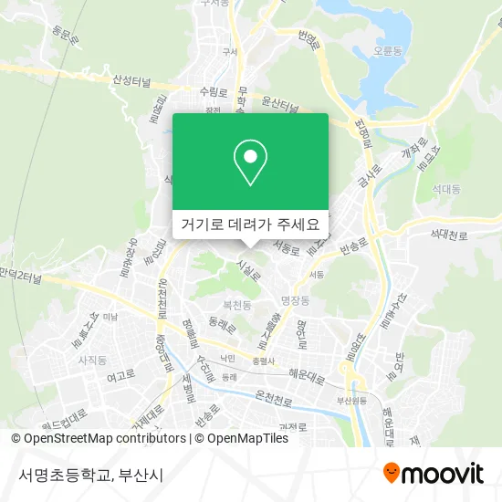서명초등학교 지도