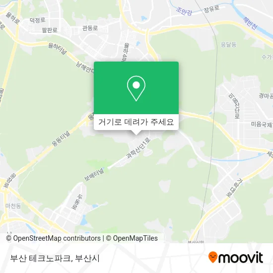부산 테크노파크 지도
