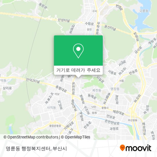 명륜동 행정복지센터 지도
