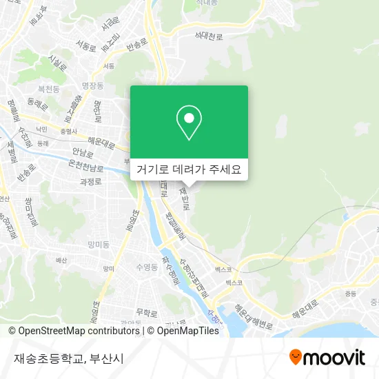 재송초등학교 지도