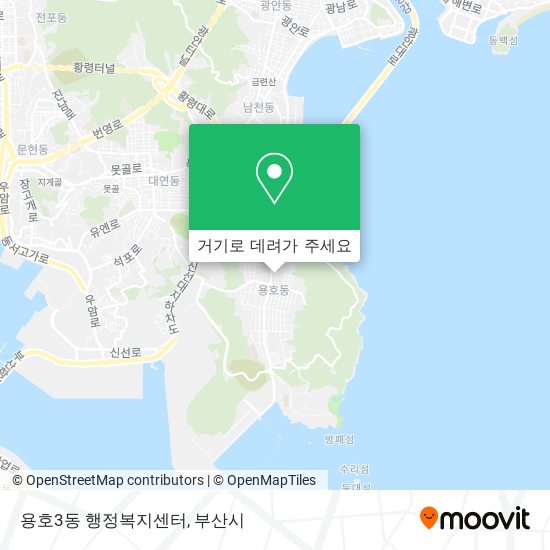 용호3동 행정복지센터 지도