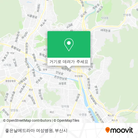 좋은날에드라마 여성병원 지도
