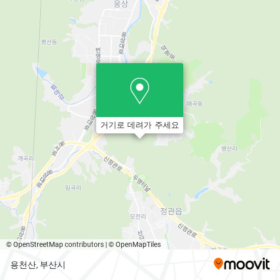 용천산 지도