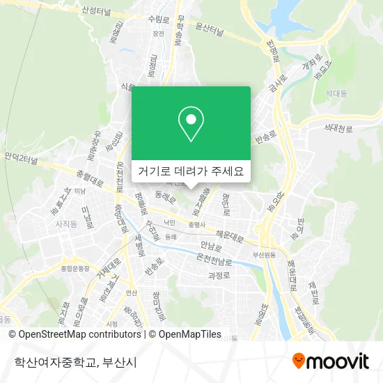 학산여자중학교 지도