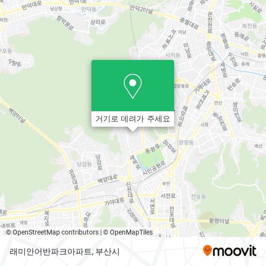 래미안어반파크아파트 지도