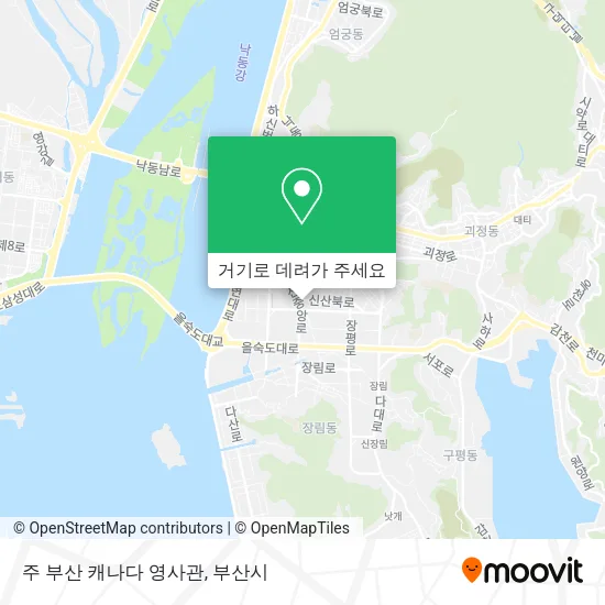 주 부산 캐나다 영사관 지도