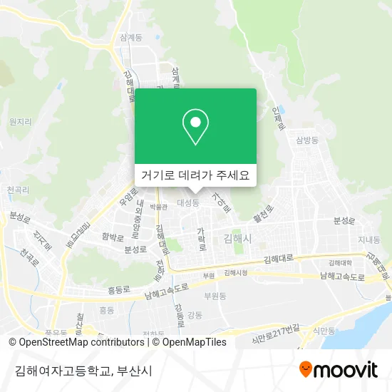 김해여자고등학교 지도