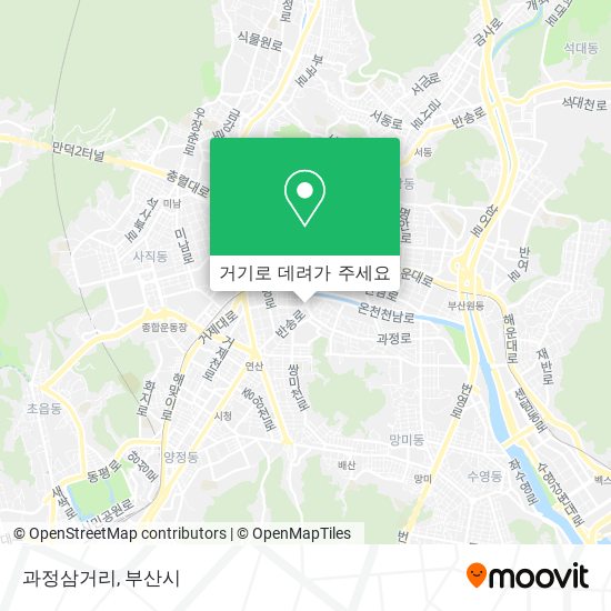 과정삼거리 지도