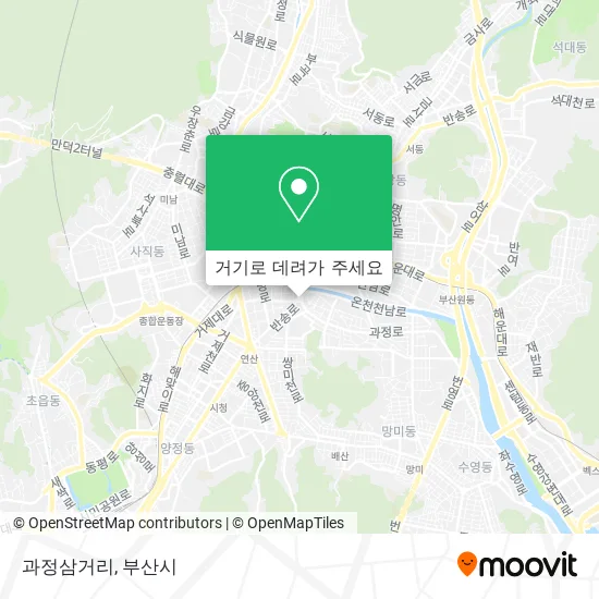 과정삼거리 지도