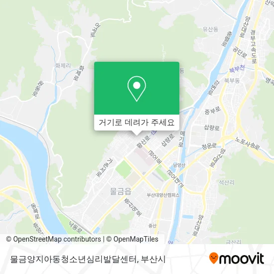 물금양지아동청소년심리발달센터 지도