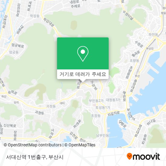 서대신역 1번출구 지도