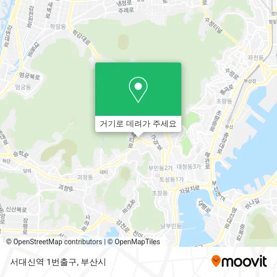 서대신역 1번출구 지도