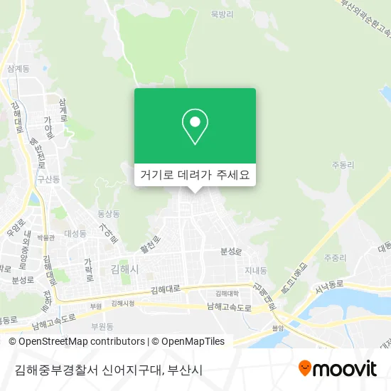 김해중부경찰서 신어지구대 지도