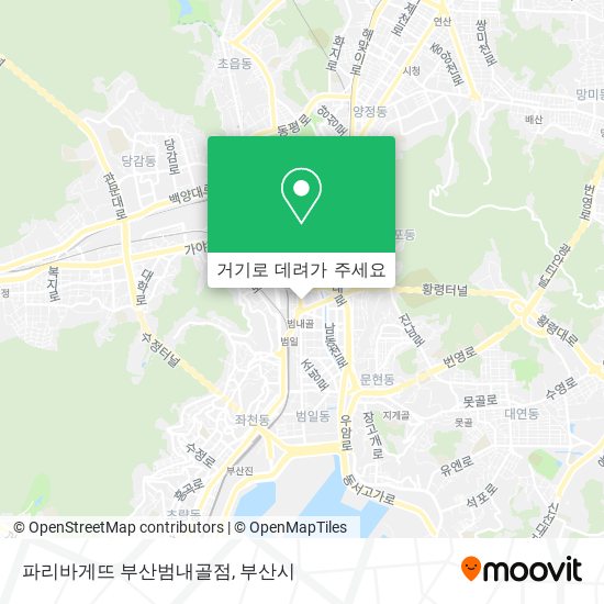 파리바게뜨 부산범내골점 지도