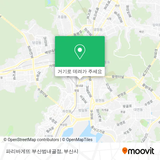 파리바게뜨 부산범내골점 지도