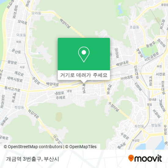 개금역 3번출구 지도