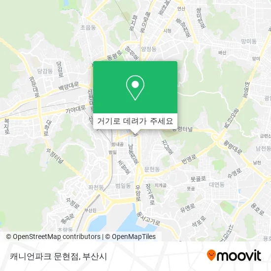 캐니언파크 문현점 지도