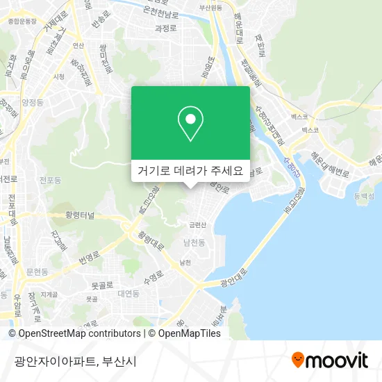 광안자이아파트 지도