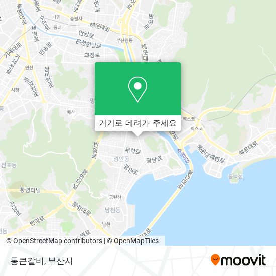 통큰갈비 지도