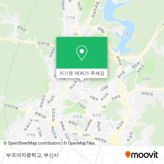 부곡여자중학교 지도