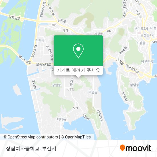 장림여자중학교 지도