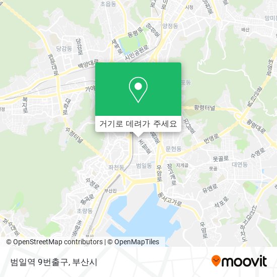범일역 9번출구 지도