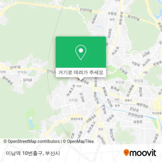 미남역 10번출구 지도