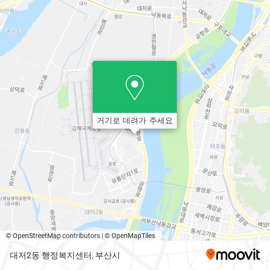 대저2동 행정복지센터 지도