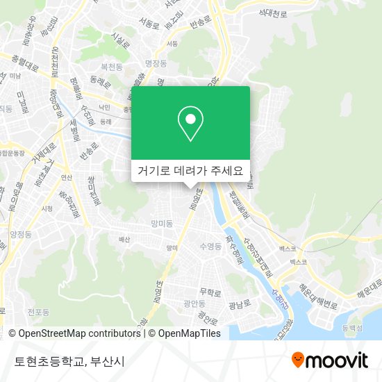 토현초등학교 지도