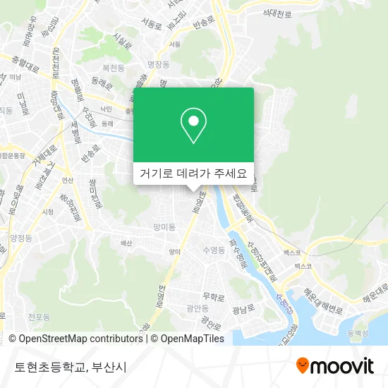 토현초등학교 지도