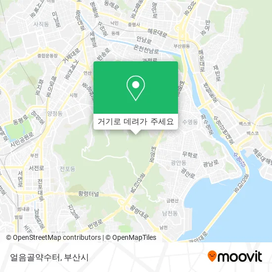얼음골약수터 지도