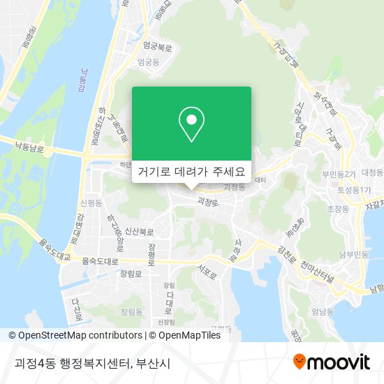 괴정4동 행정복지센터 지도