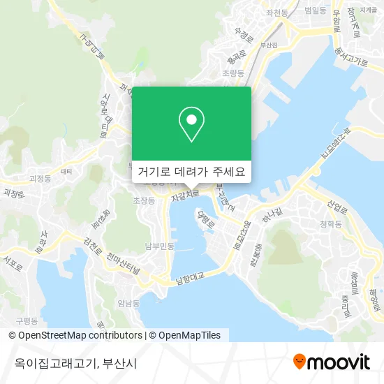 옥이집고래고기 지도