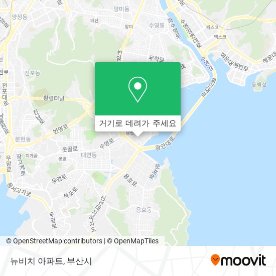뉴비치 아파트 지도